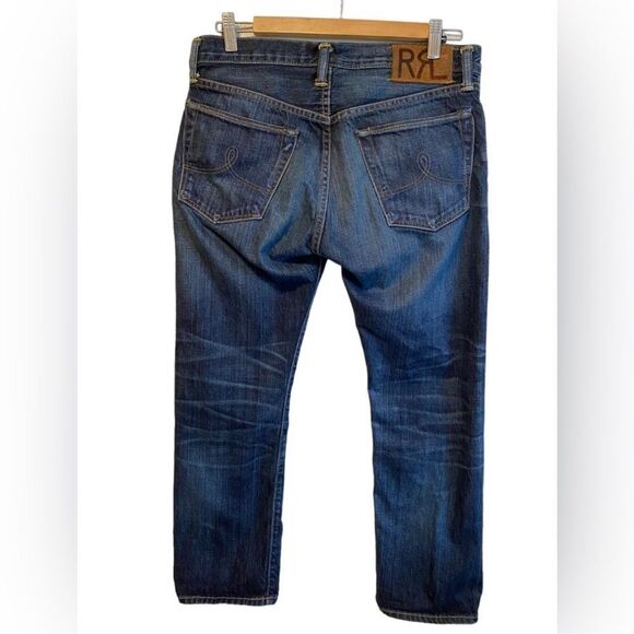 RRL Double RL Stillwater Indigo Wash Boy Fit Jeans - Picture 14 of 16